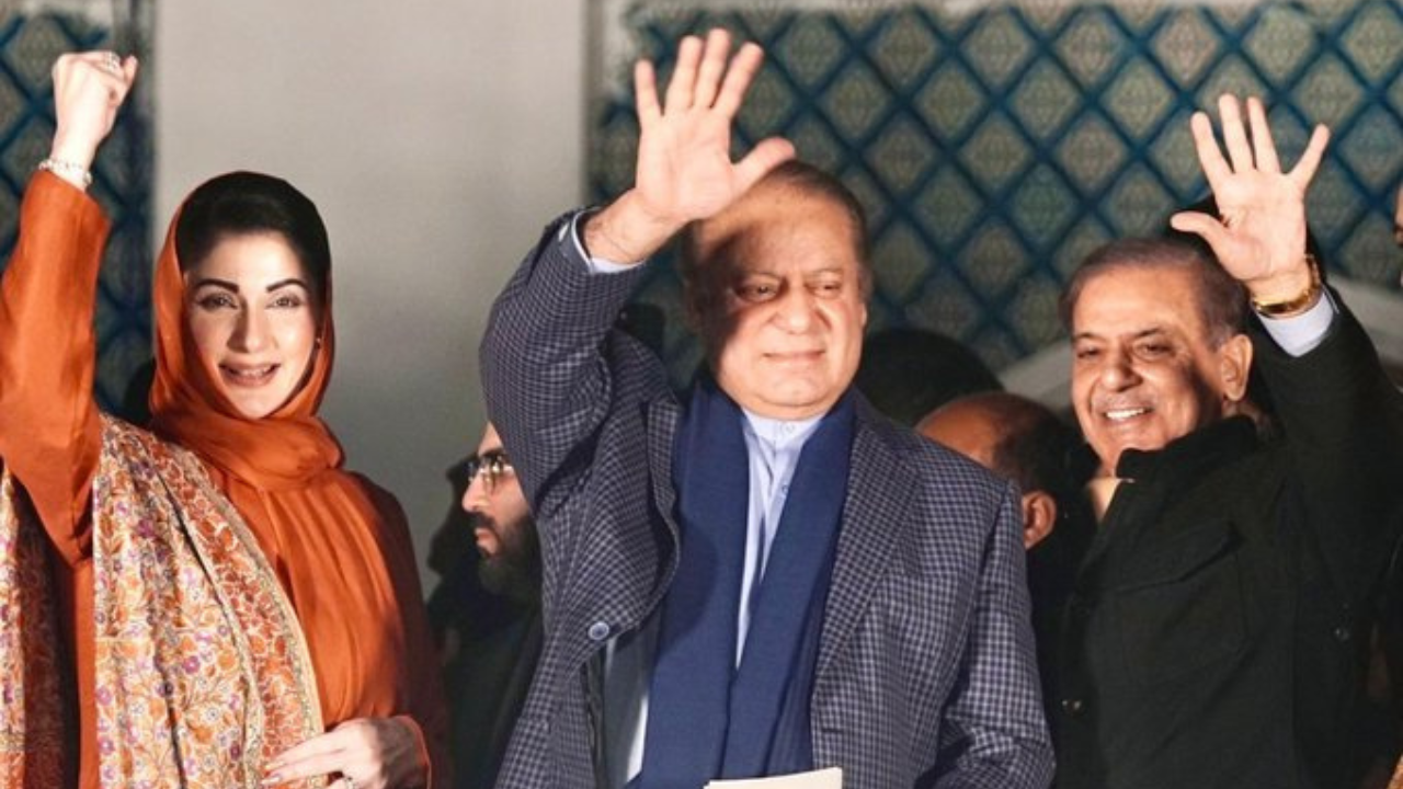 Maryam Nawaz, Nawaz Sharif And Shehbaz Sharif