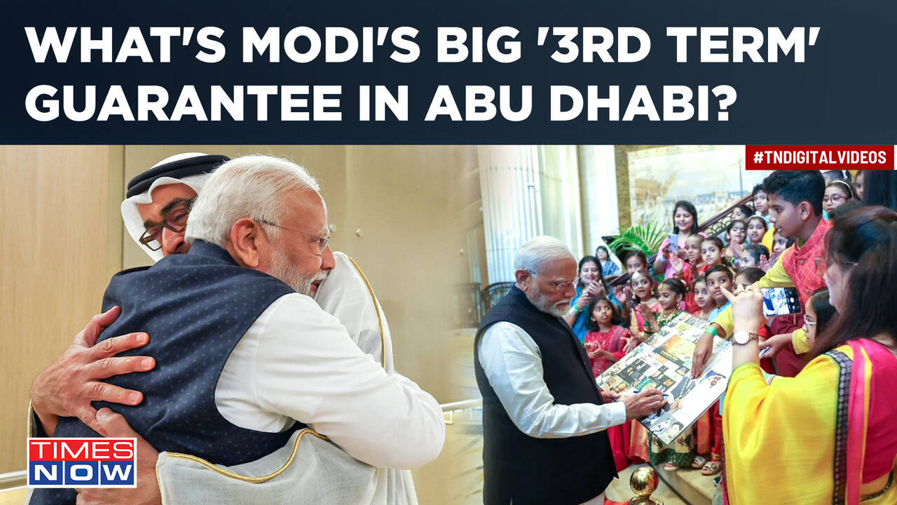 ‘Modi Ki Guarantee’ Rings In Abu Dhabi| PM's '3rd Term' Promise? Big ...
