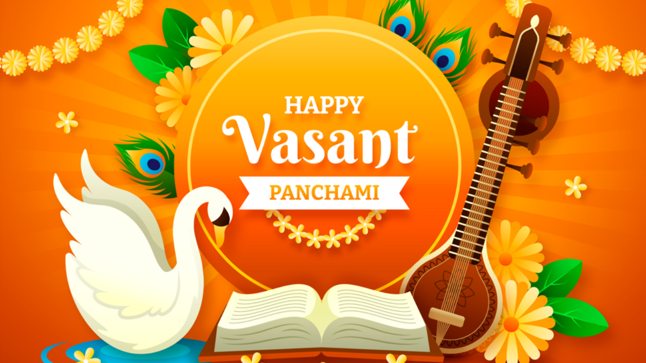 Happy Basant Panchami Wishes Messages Quotes and Images. Pic Credit: Freepik