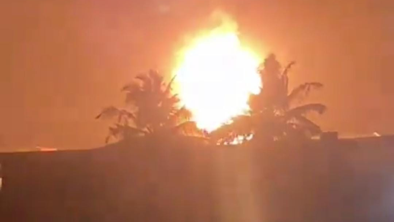 A large explosion in Lagos, Nigeria