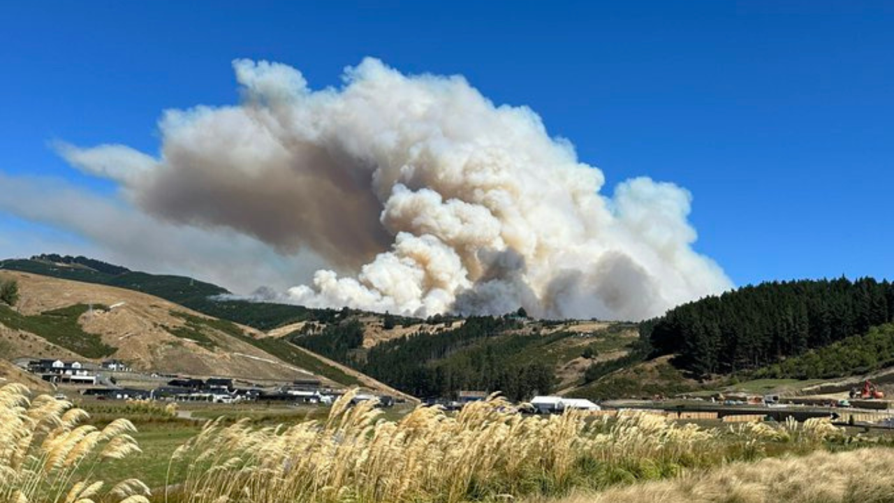 Fire in Port Hills, Christchurch