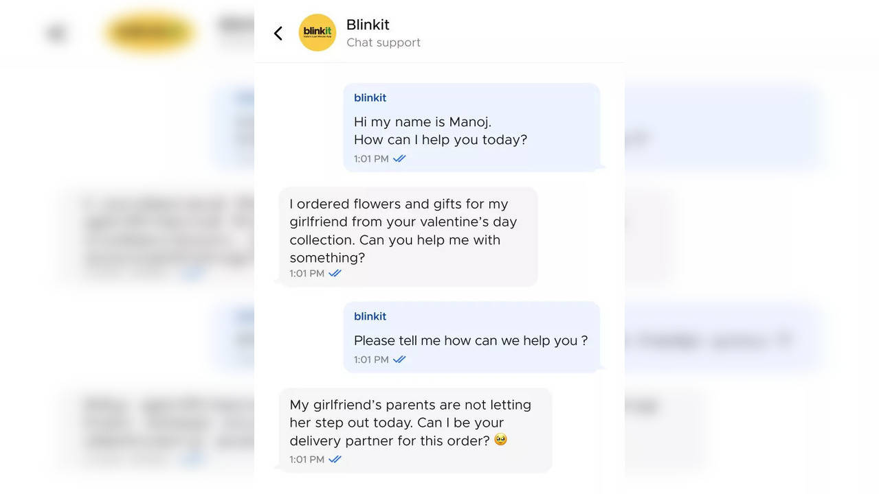 Man's Request TO Blinkit Delivery Agent Will Leave Girls In Awe: "Can I  Be...." | Viral News, Times Now