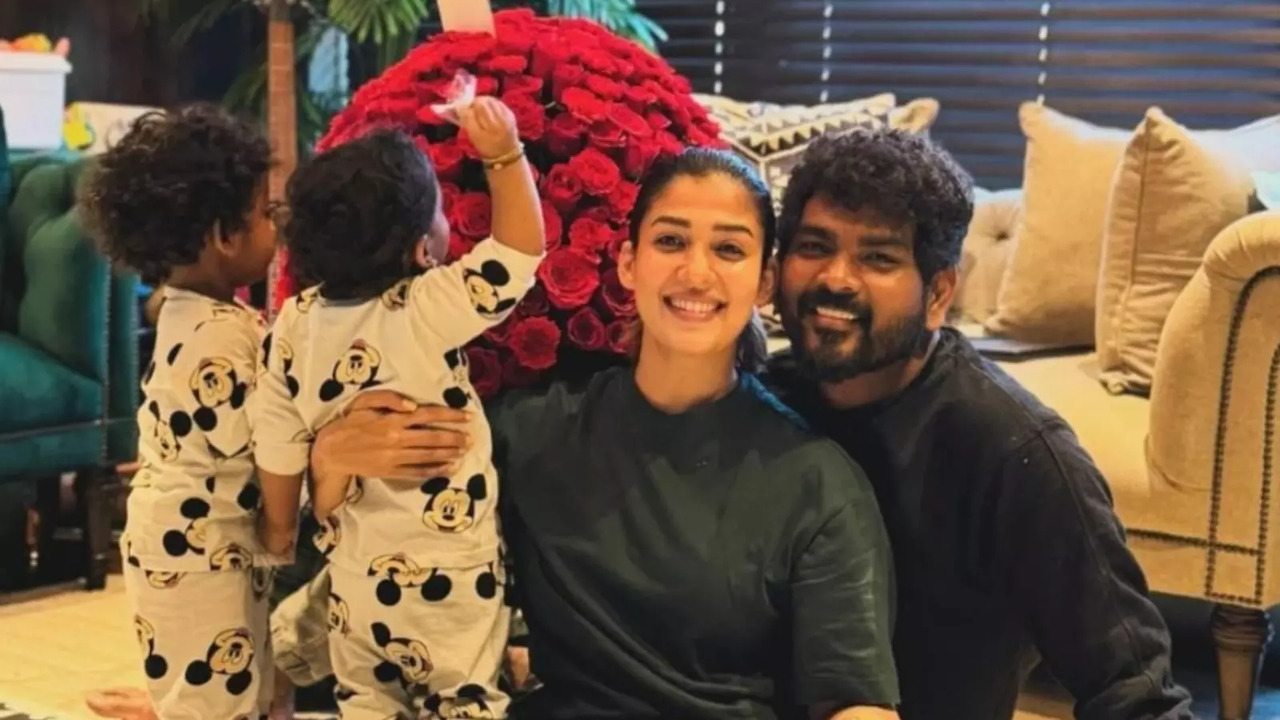 Nayanthara And Vignesh Shivan Celebrate 10 Years Of Togetherness On V-Day With Twins