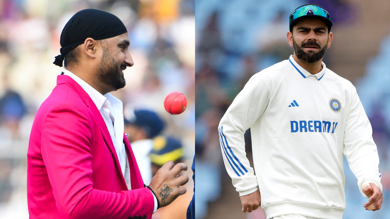 ​Harbhajan Singh (left) was unhappy with fans trolling Virat Kohli (right) for taking time off of cricket.