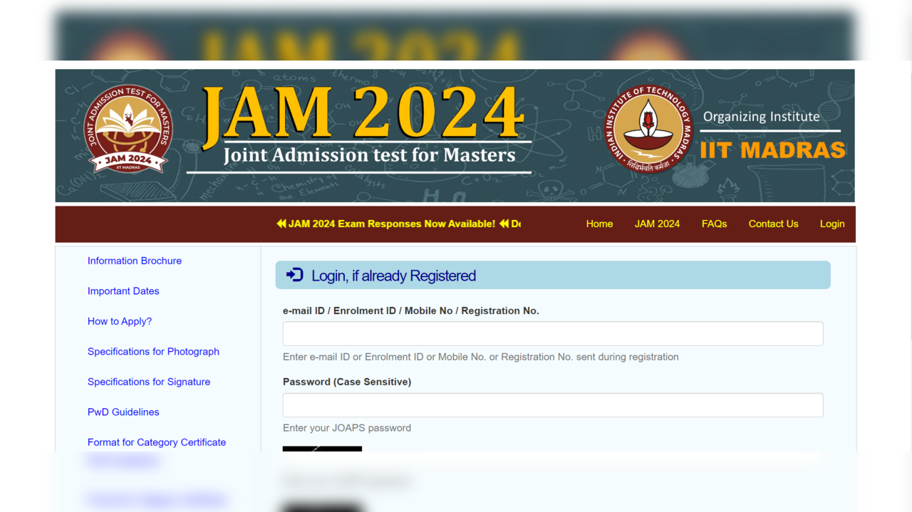 IIT JAM Response Sheet 2024 Released on jam.iitm.ac.in, Direct Link