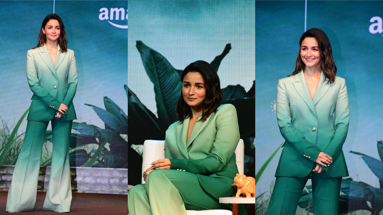 Alia Bhatt mesmerizes in a sassy pant-suit look; the BTS green room video  is a cute highlight 