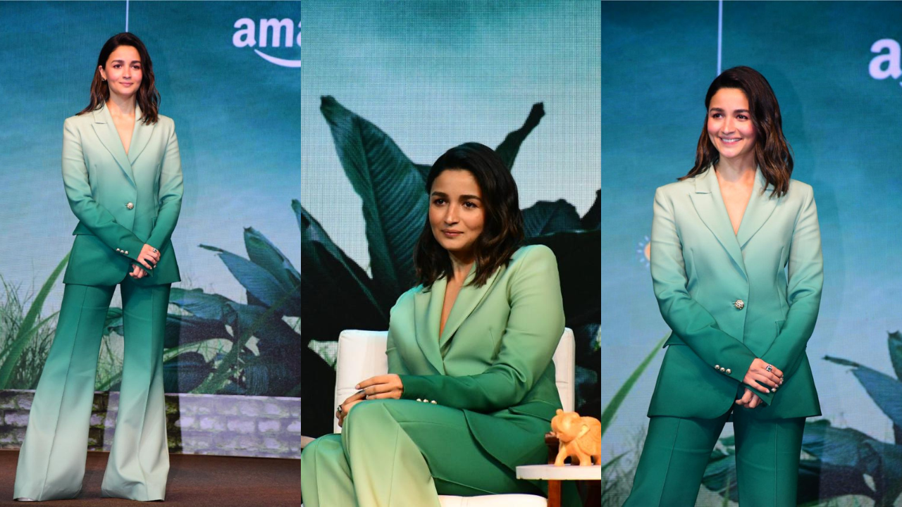 Alia Bhatt Wore Rs 3.15 Lakh Ombre Pant Suit