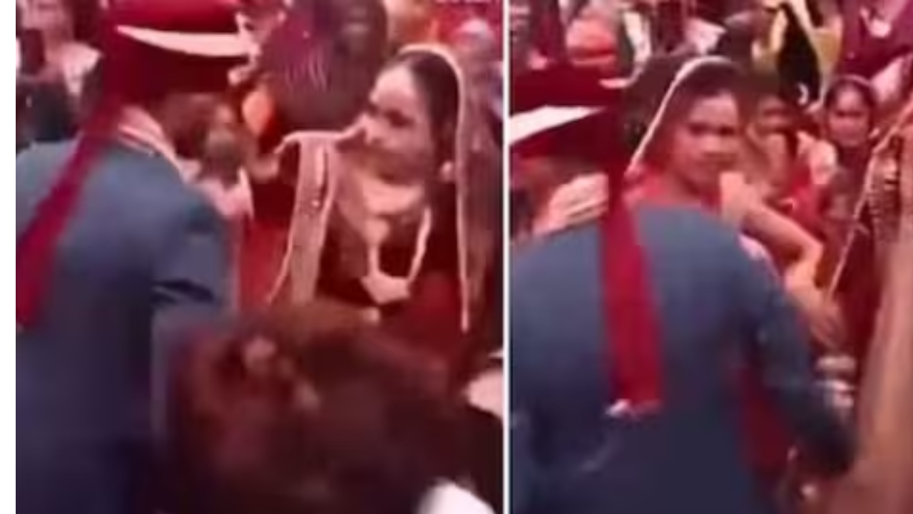 The video of the wedding went viral.