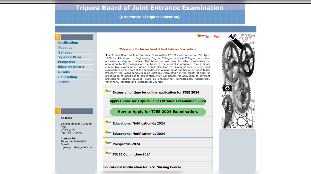 Tripura JEE 2024 Application Deadline Extended Till February 22