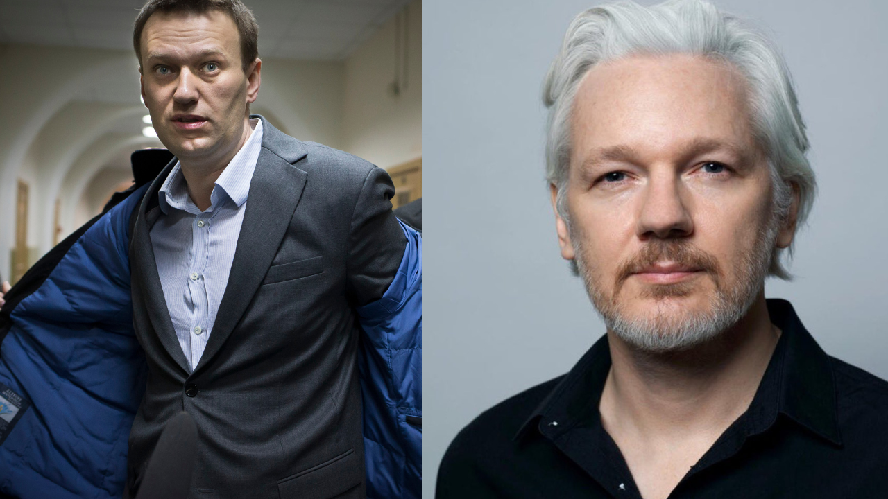 Alexei Navalny and Julian Assange