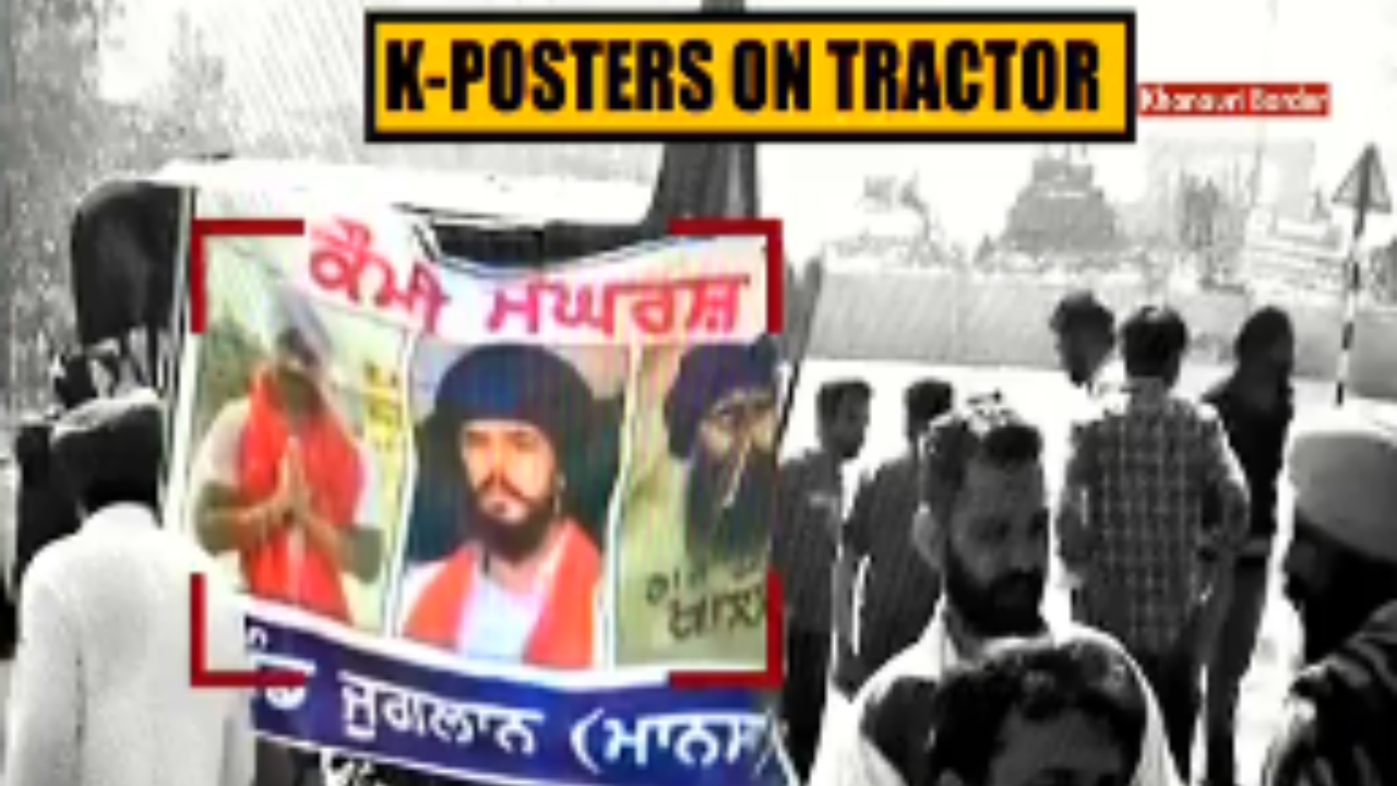 ​Poster bearing Khalistani leaders' photos