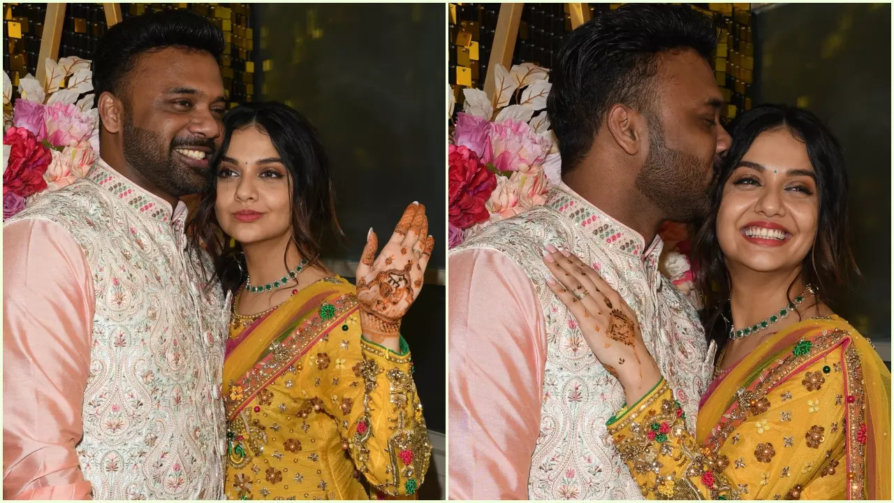 Divya Agarwal Flaunts Mehendi With Her To-Be Husband Apurva Padgaonkar; See Pics