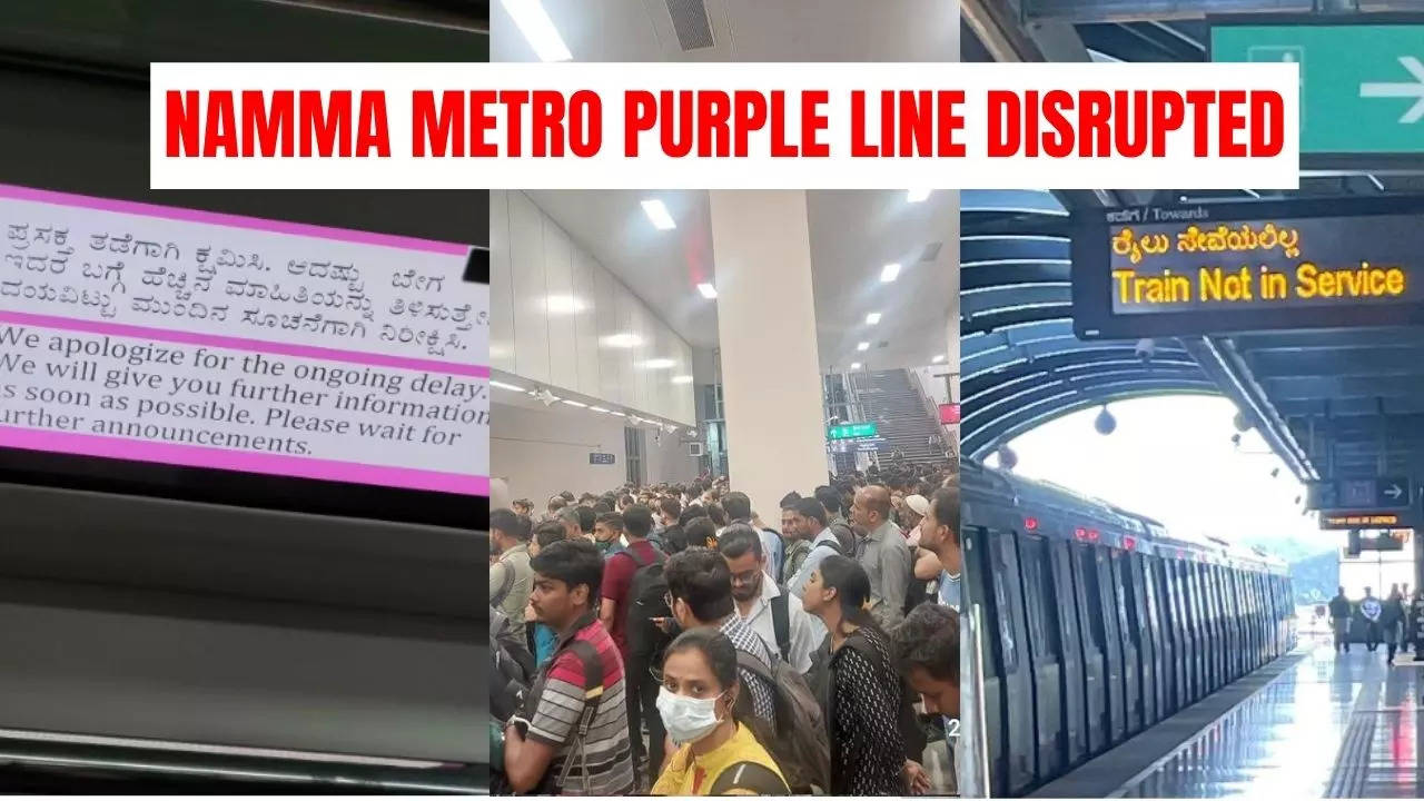 NAMMA METRO PURPLE LINE DISRUPTED