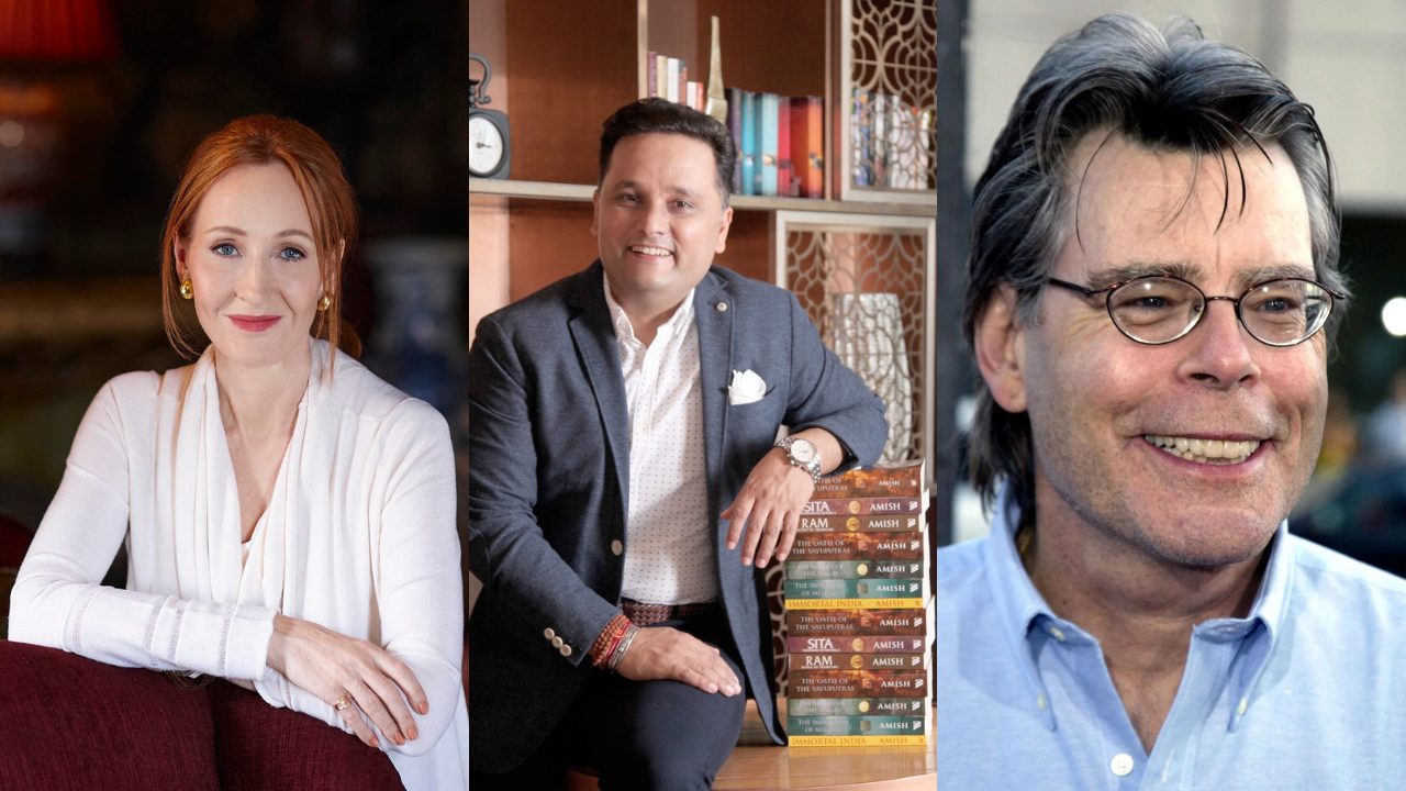 Amish Tripathi, JK Rowling and Stephen King