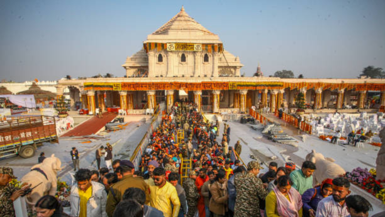 Ayodhya, Ram Mandir boost, tourism hub, annual influx, 10.61 crore tourists by 2031, Hotelivate, branded hotel keys, hospitality sector, IHCL, Marriott, Club Mahindra, Wyndham, The Leela Palace, ITC Hotels, Ministry of Tourism, spiritual and religious tourism, revenue, Rs 1.3 lakh crore ($16 billion), 2022, government, auctioning plots, 400 hotels, Ayodhya Master Plan 2031, investment, Rs 85,000 crore ($10 billion), infrastructure upgrades, spiritual university, greenfield townships, urban forests, convention center, arts and craft center, hospitality management, training center.