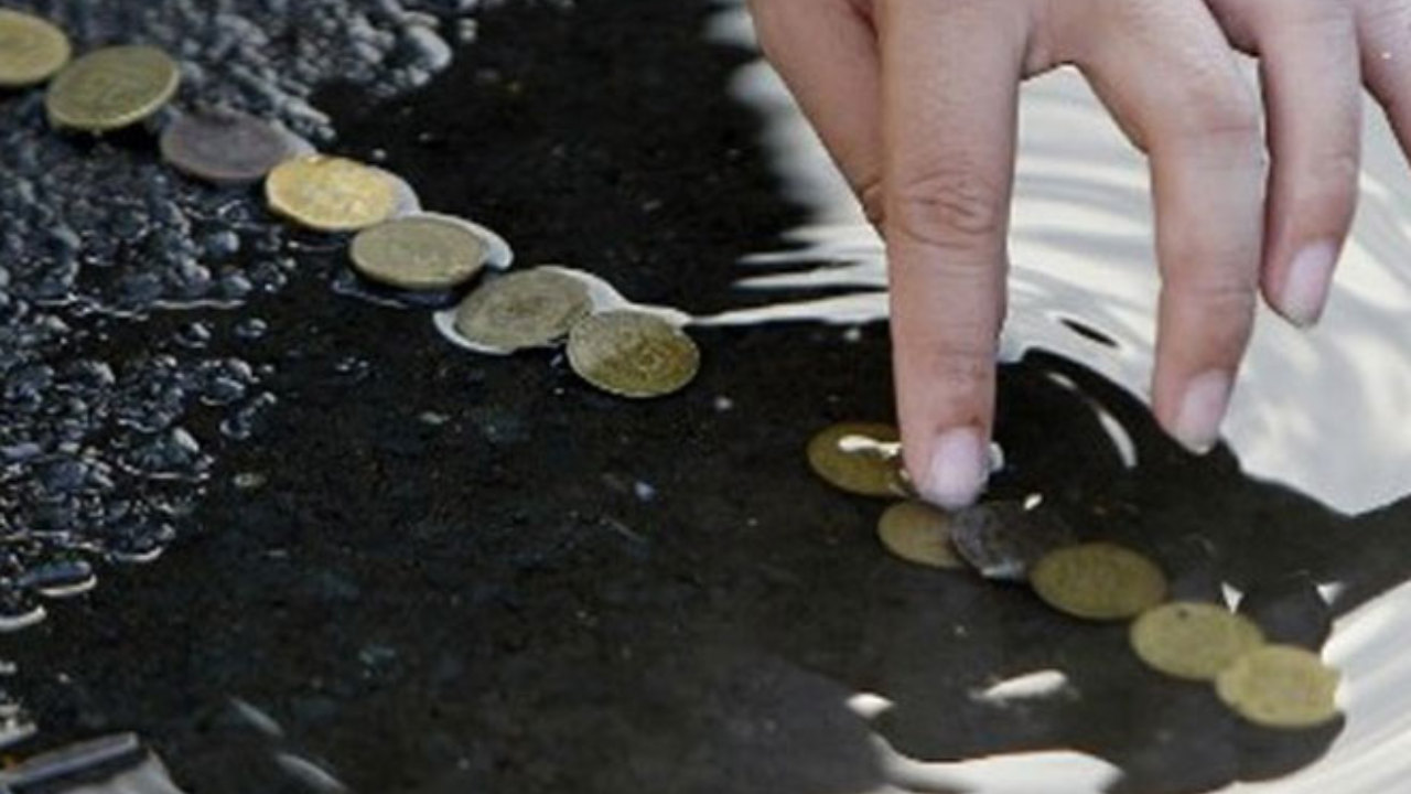 Coin in River 