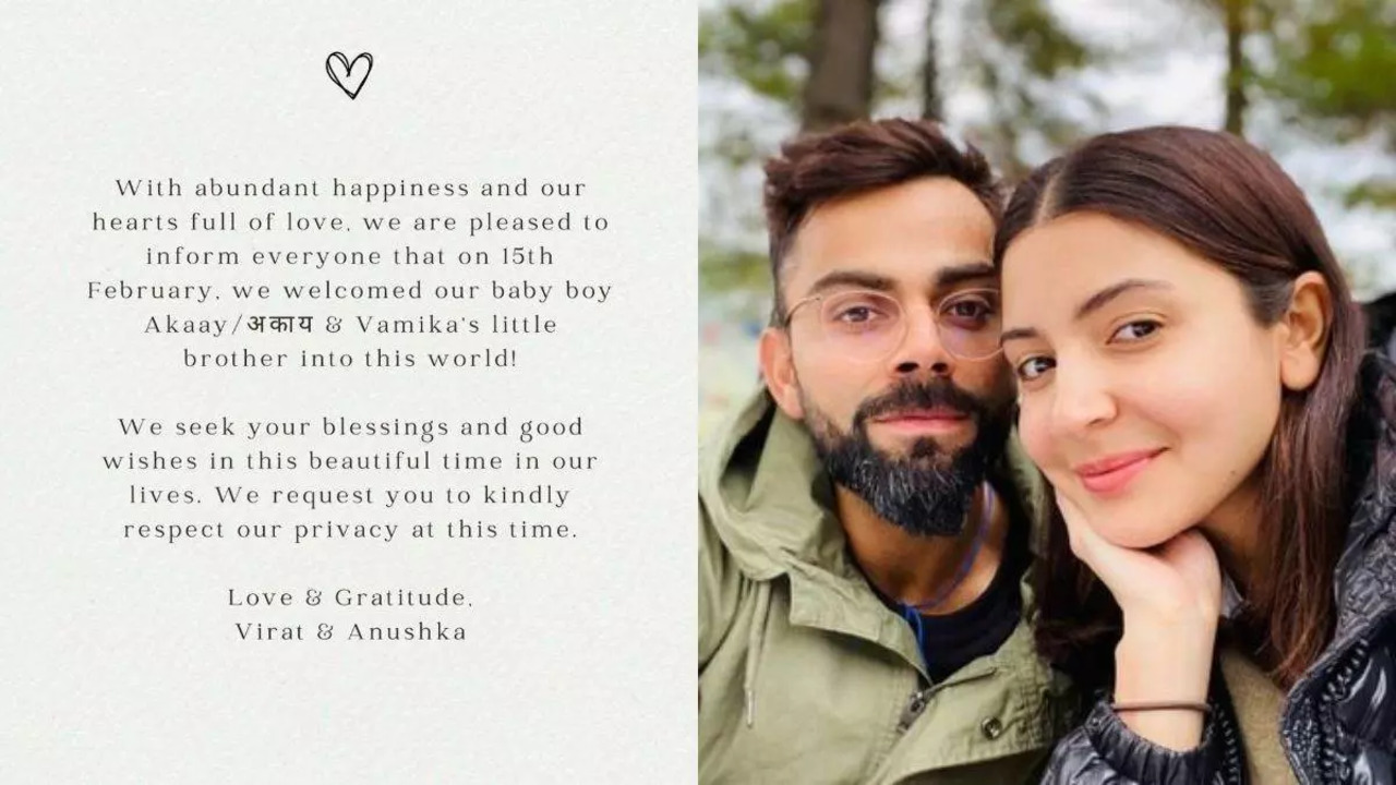 Anushka Sharma And Virat Kohli Weclomes Second Baby Boy, Name Their Son As Akaay