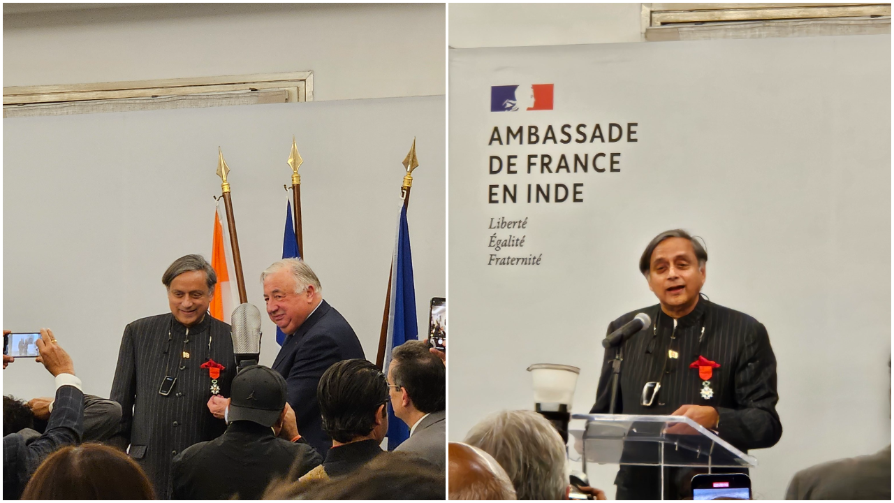 Shashi Tharoor Receives France's Highest Civilian Honour 'Chevalier de la Legion d'honneur'