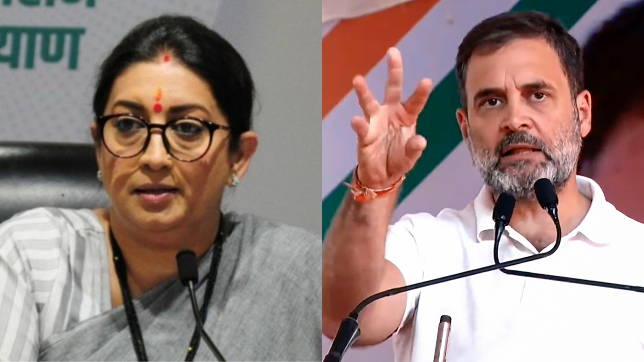 'My Advice To Sonia Gandhi...': Smriti Irani Questions Rahul's Upbringing On His 'Drunkard' Remark