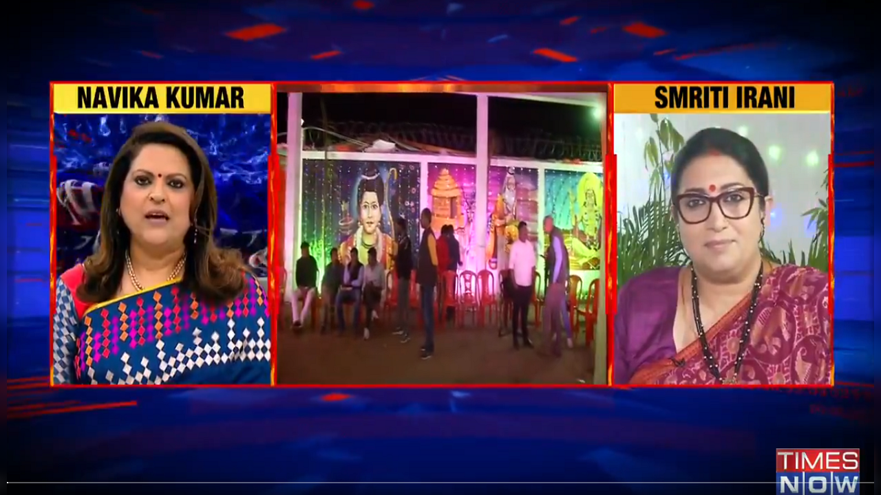 Smriti Irani on Times Now