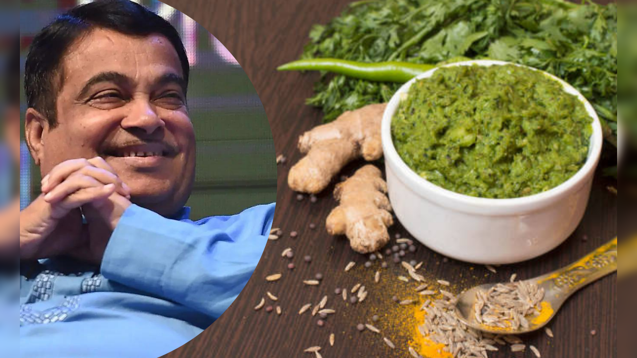 nitin gadkari shares thecha recipe video