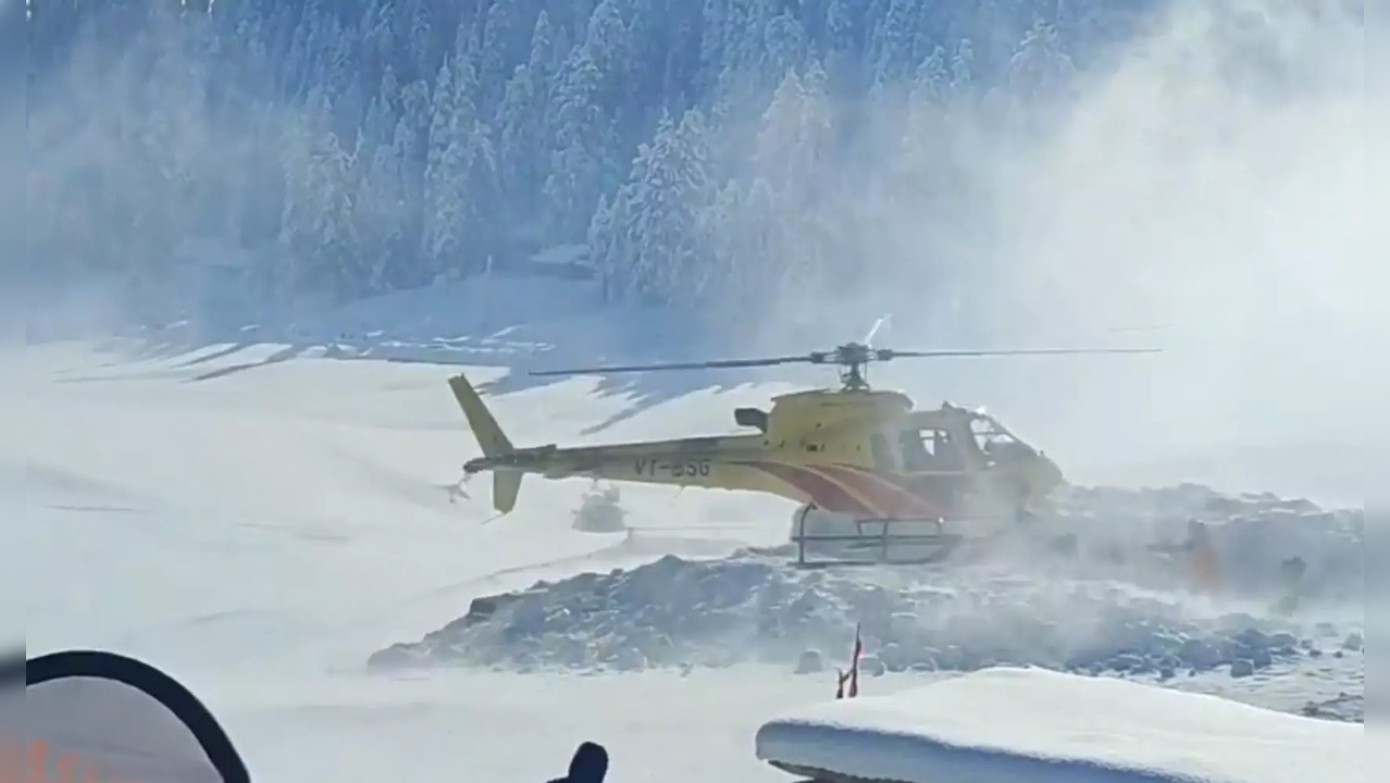 Seven skiers from Russia were hit by the avalanche and six have been rescued.