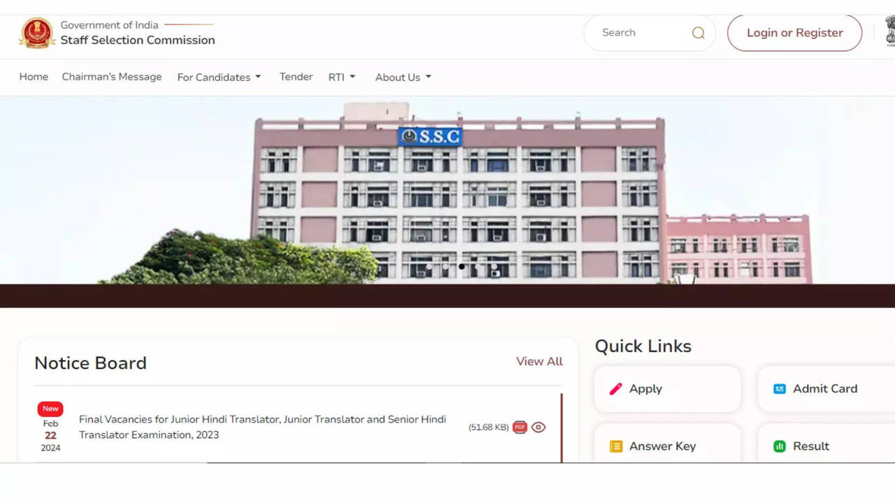 SSC Launches New Website, Advises Candidates for Fresh Registration on ssc.gov.in