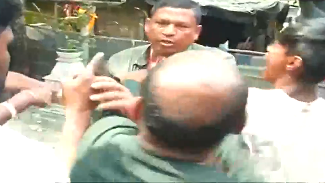 On Camera, Protesters Beat Up TMC Leader Ajit Maity Amid Sandeshkhali Row