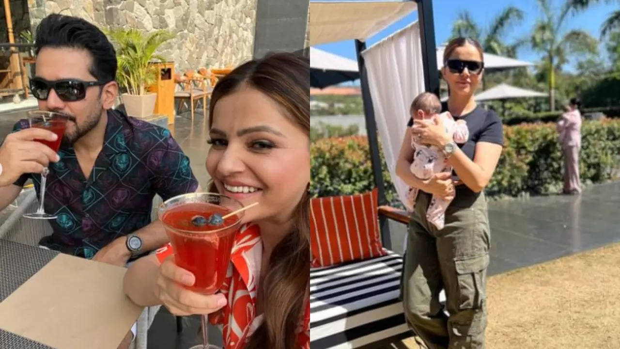 Inside Rubina Dilaik's Cozy Staycation With Hubby Abhinav Shukla And Twin Girls; See Pics