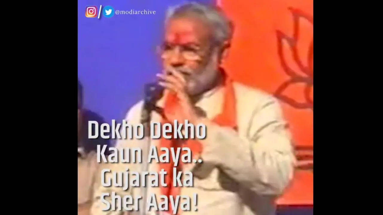 Modi throwback video