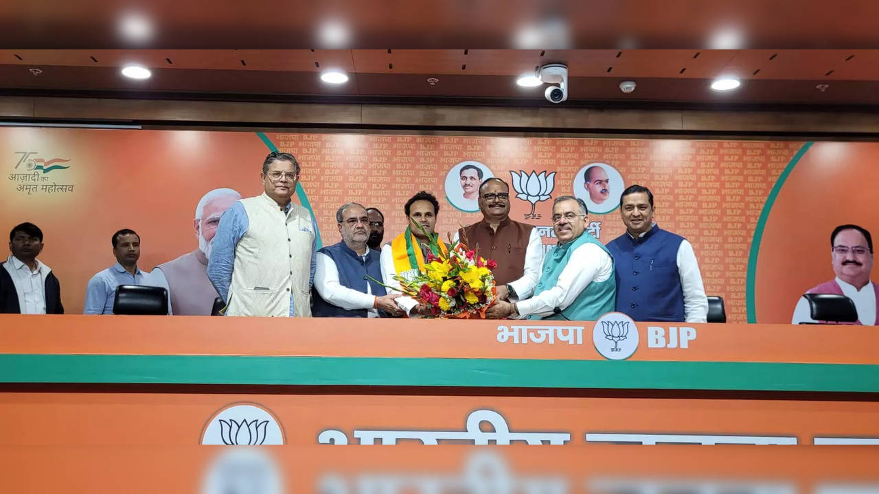 Ritesh Pandey Joins BJP Ahead Of Lok Sabha Polls