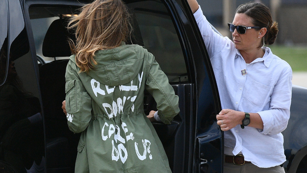 Melania Trump’s Zara jacket