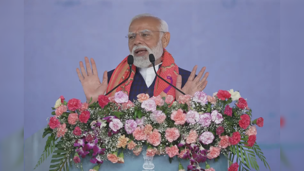 PM Modi today addressed a gathering in Gujarat's Dwarka