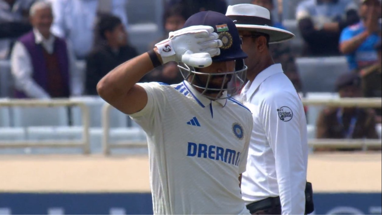 Dhruv Jurel on Day 3 of the fourth Test between India and England on Sunday in Ranchi.