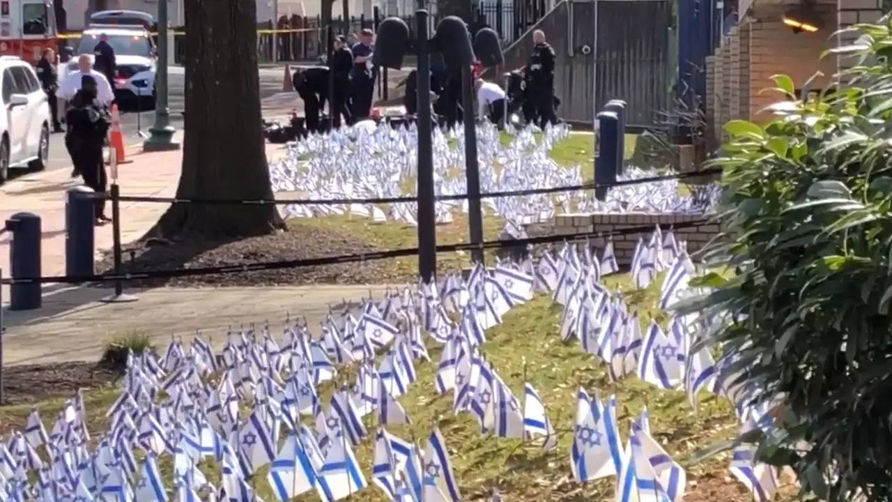 Protester Sets Self On Fire Outside Israel Embassy In Washington DC