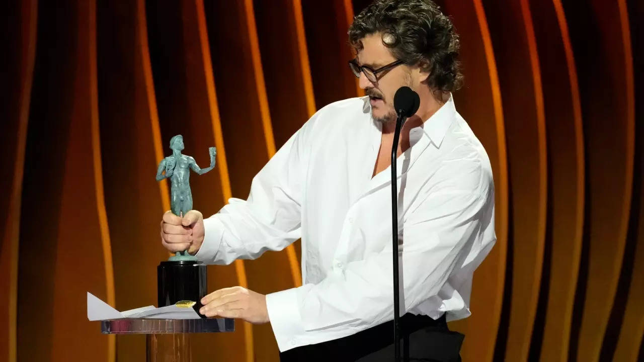 Pedro Pascal Admits He Was A Bit 'Drunk' While Accepting SAG Award For The Last of Us  (Pic: AP)