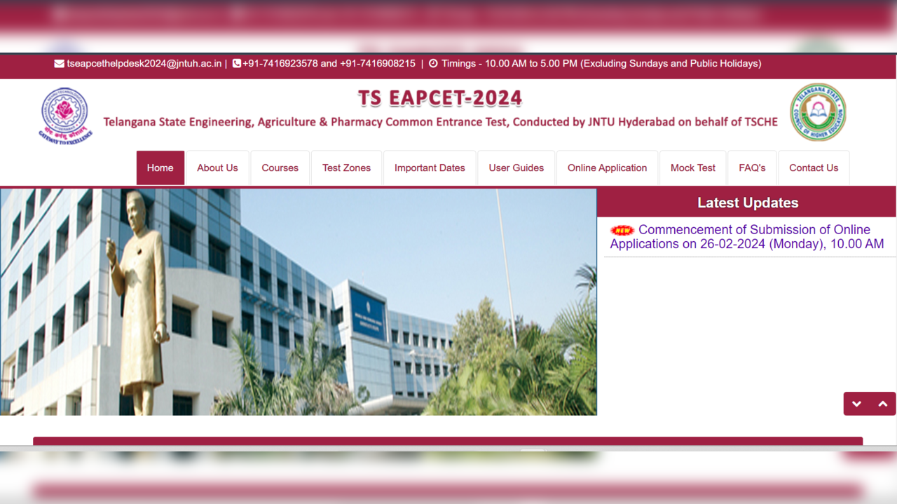 TS EAMCET 2024 Application Link Active, Know How to Apply at eapcet.tsche.ac.in