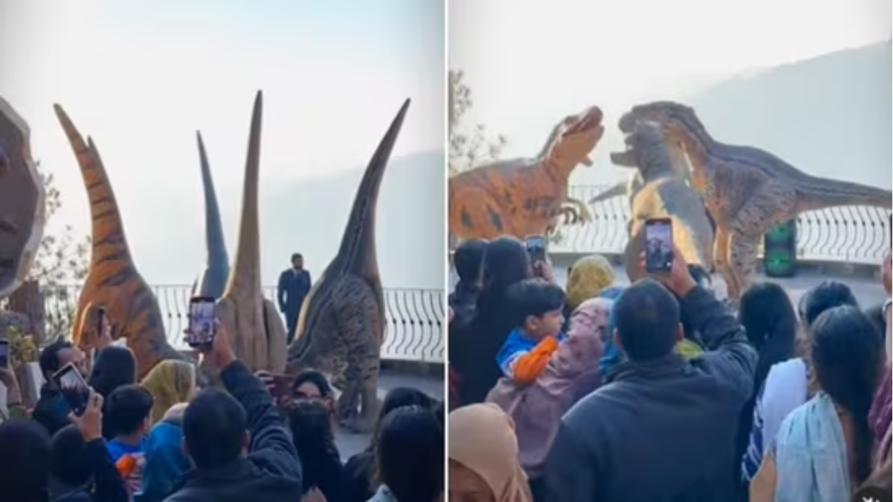 People Dressed in Dinosaur Costumes Dance to Nach Punjaban in Pakistan,  Hilarious Video Goes Viral