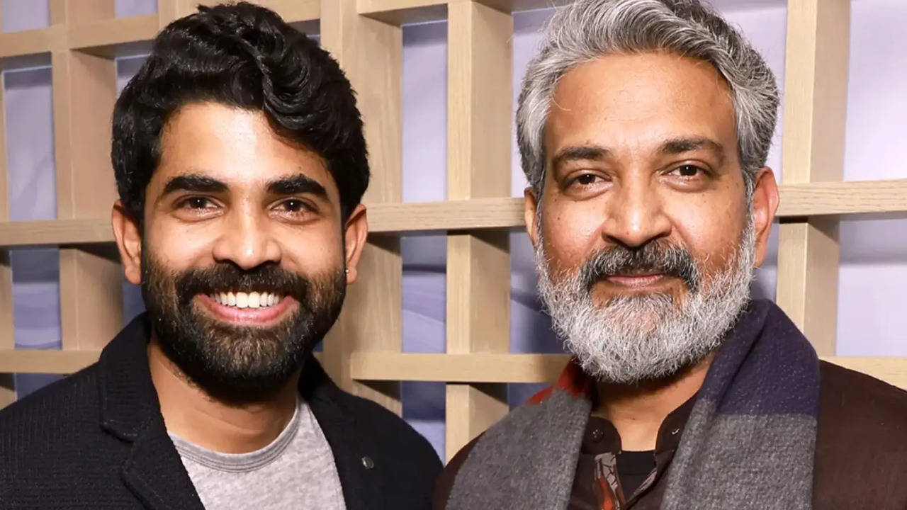 S S Karthikeya With Dad Rajamouli