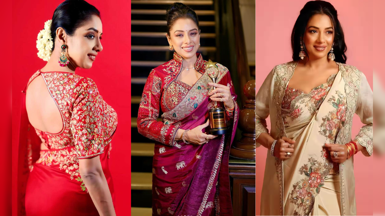 anupama fame rupali ganguly's amazing 5 blouse designs