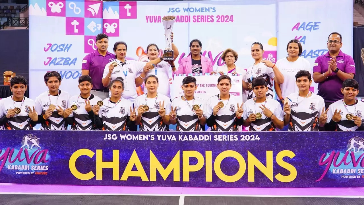 Murthal Magnets Lift Inaugural JSG Women's Yuva Kabaddi Series Trophy