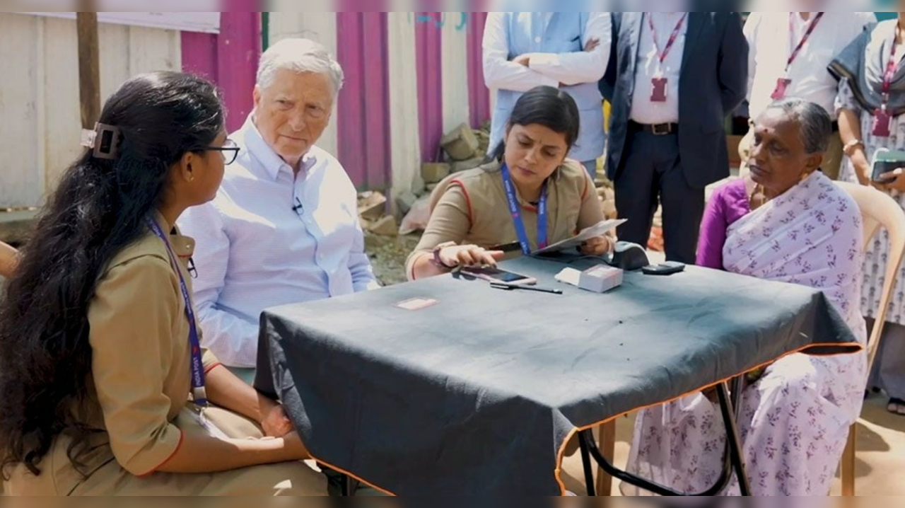 Bill Gates Visits Bhubaneswar Slum, Interacts With Residents