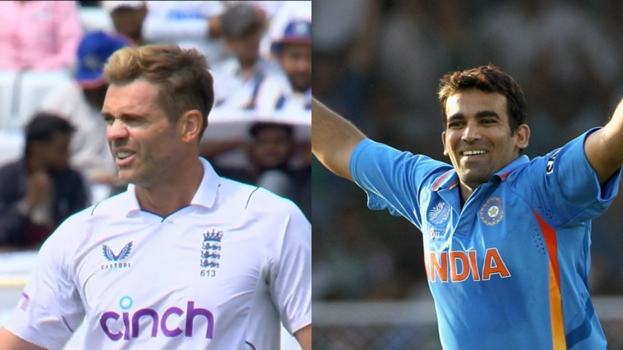 James Anderson and Zaheer Khan