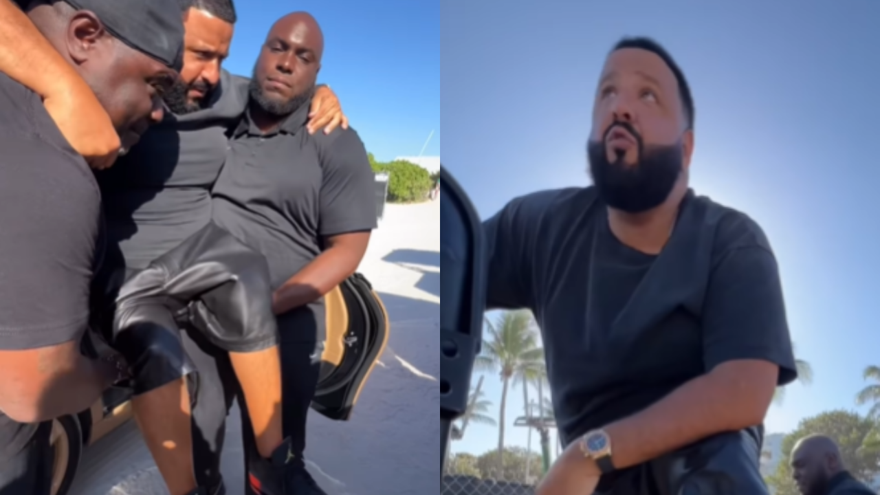 DJ Khaled Catches Heat for Video of Bodyguards Carrying Him to Not 'Mess  Up' His Air Jordans | cbs8.com