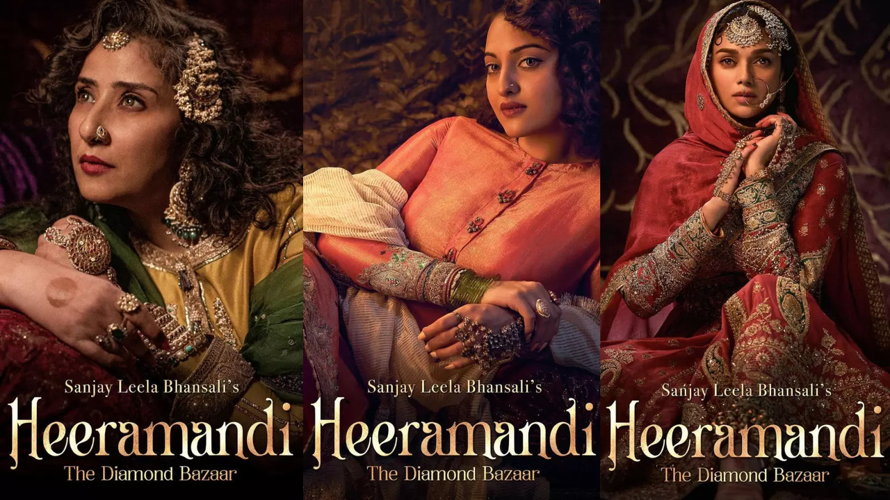 Manisha, Sonakshi, Aditi Look Regal In First Character Posters From Sanjay Leela Bhansali's Heeramandi