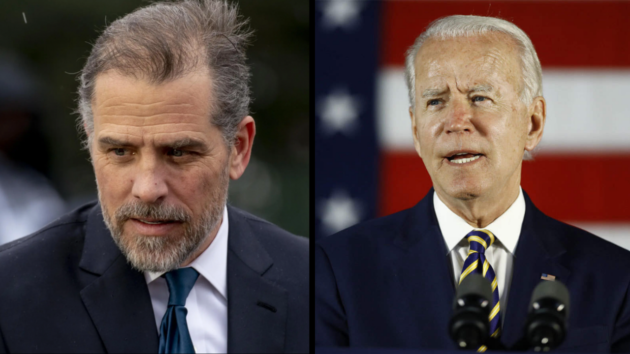 First Son Hunter Biden and US President Joe Biden