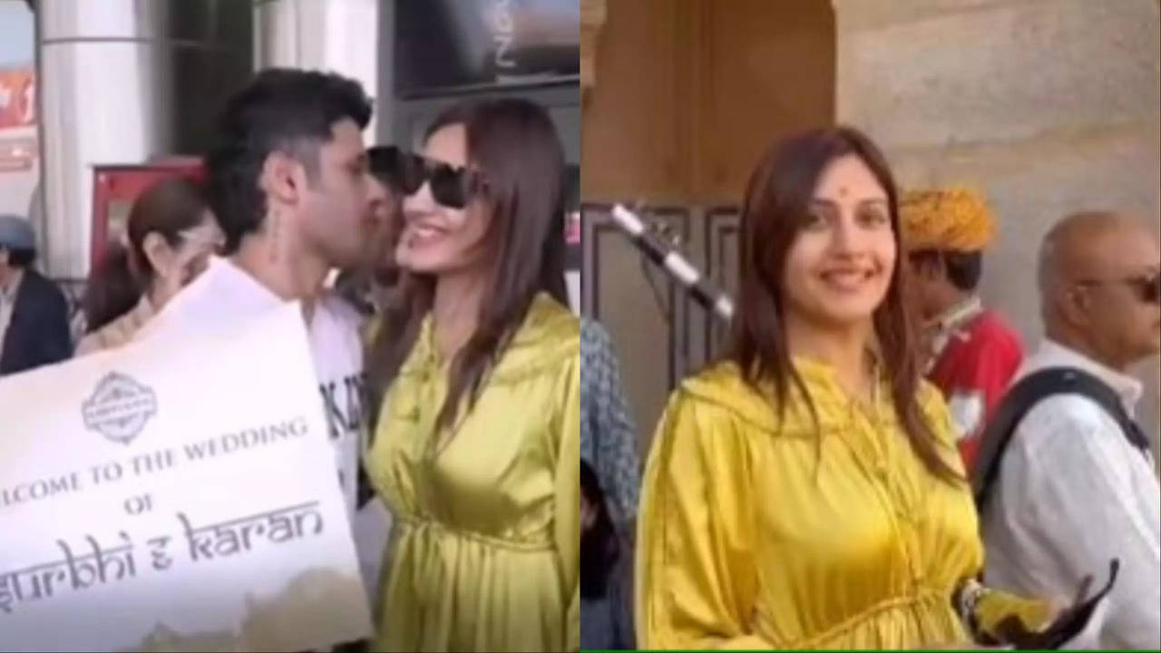 Surbhi Chandna-Karan Sharma Wedding: Couple Get A Warm Welcome At Chomu Palace - Watch