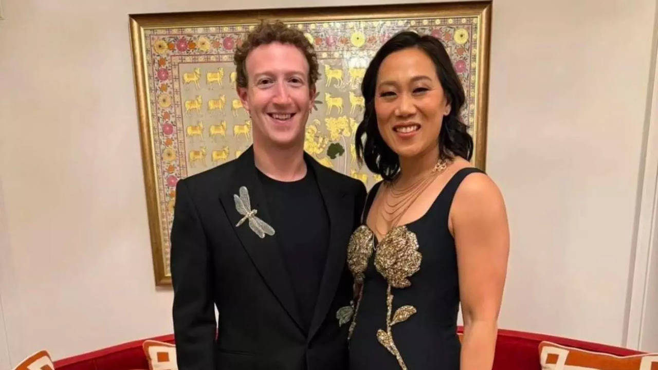 Anant Ambani-Radhika Merchant Pre-Wedding Festivities Day 1: Mark Zuckerberg, Wife Priscilla Chan Twin In Black