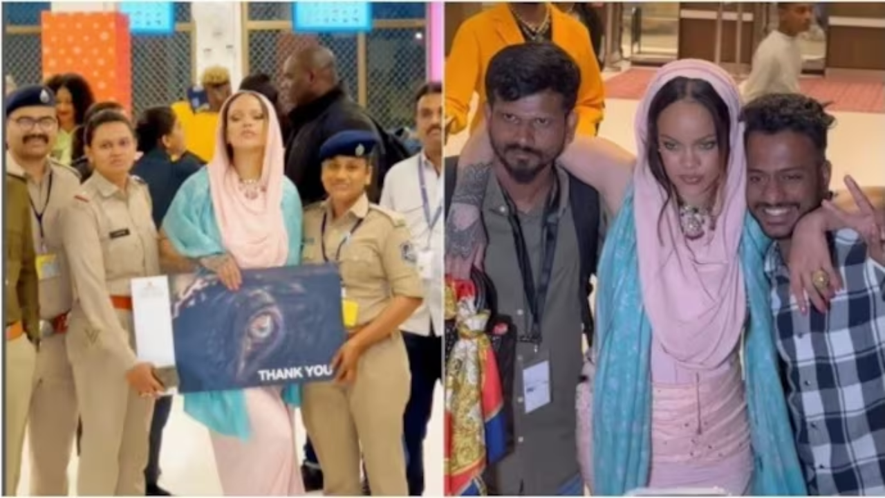 Viral Video: Rihanna Poses With Paps, Hugs Female Cops at Anant Ambani -  Radhika Merchant pre-wedding in Jamnagar; Desi Netizens Call Her Sweet |  Viral News, Times Now