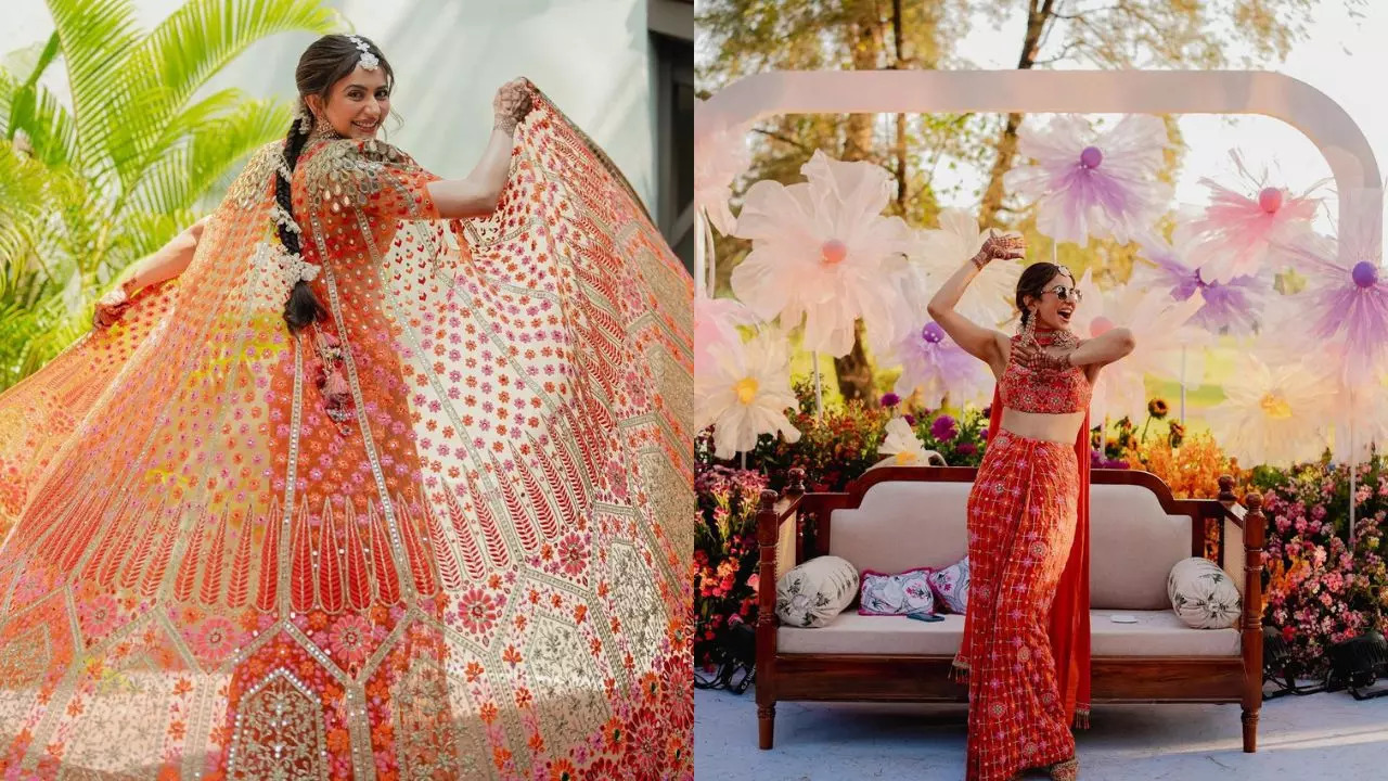 Rakul Preet Singh's Arpita Mehta Ensemble For Mehendi Took 680 Hours Of Work